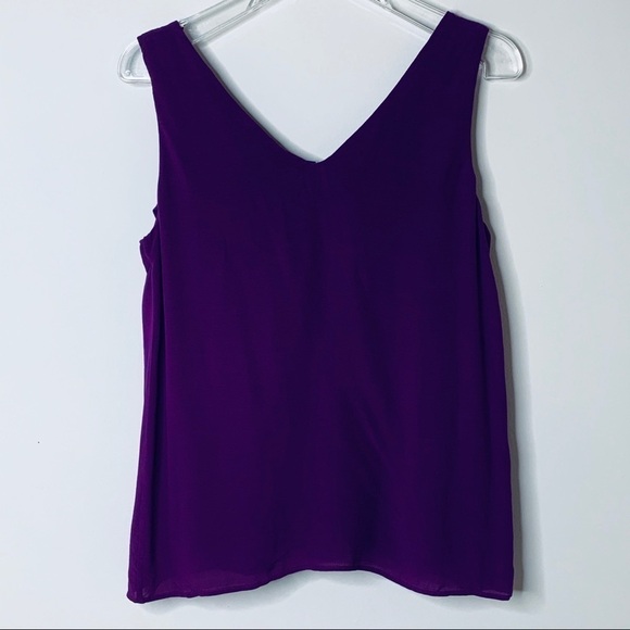 MOSSIMO Dutti Purple Double Layered Top NWT Size S - Picture 9 of 13